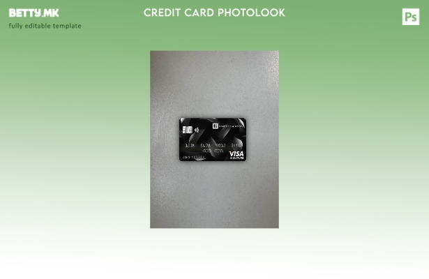 модерен стил Исланд Кауптинг виза картичка photolook предниот шаблон